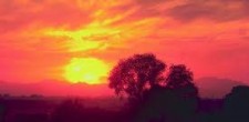 Почему небо краснеет на закате?  